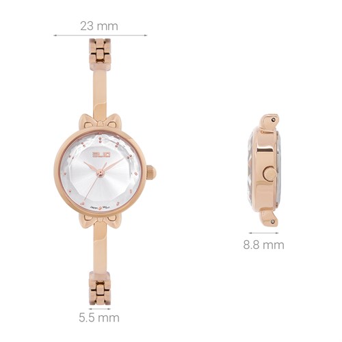 Set quà - Đồng hồ Elio 23 mm Nữ ES146-02 Màu Vàng Hồng