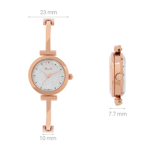 Set quà - Đồng hồ Elio 23 mm Nữ ES148-02 Màu Vàng Hồng