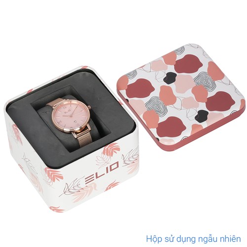 Set quà - Đồng hồ Elio 32 mm Nữ ES149-02 Màu Vàng Hồng