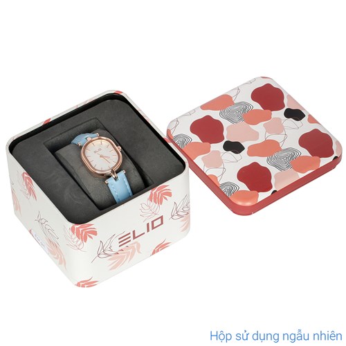 Set quà - Đồng hồ Elio 23 mm Nữ EL141-02 Màu Xanh da trời