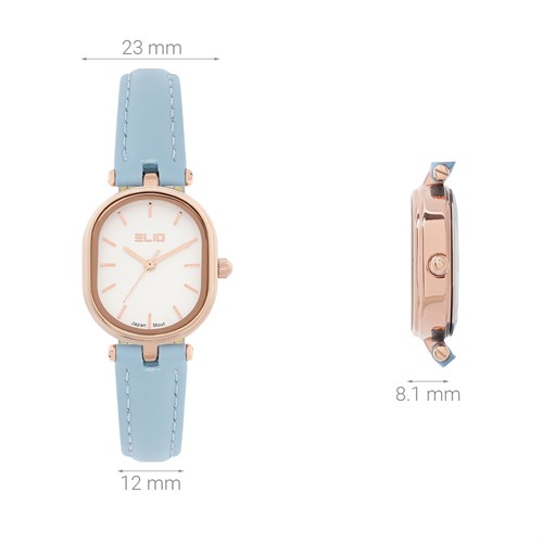 Set quà - Đồng hồ Elio 23 mm Nữ EL141-02 Màu Xanh da trời