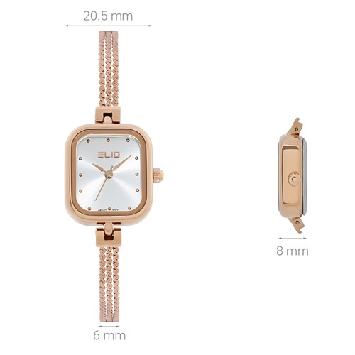 Set quà - Đồng hồ Elio 20.5 mm Nữ ES150-02 Màu Vàng Hồng