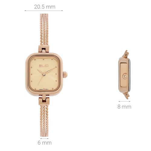 Set quà - Đồng hồ Elio 20.5 mm Nữ ES150-03 Màu Vàng Hồng