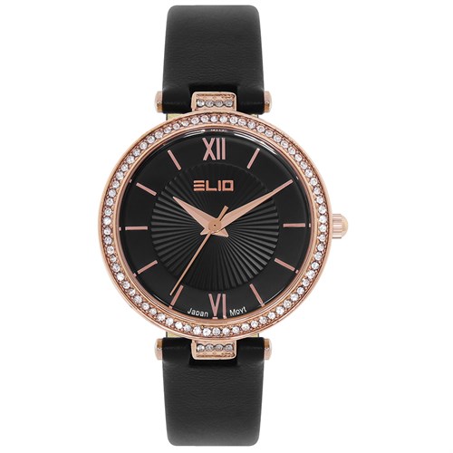 Set quà - Đồng hồ Elio 32 mm Nữ EL142-02 Màu Đen