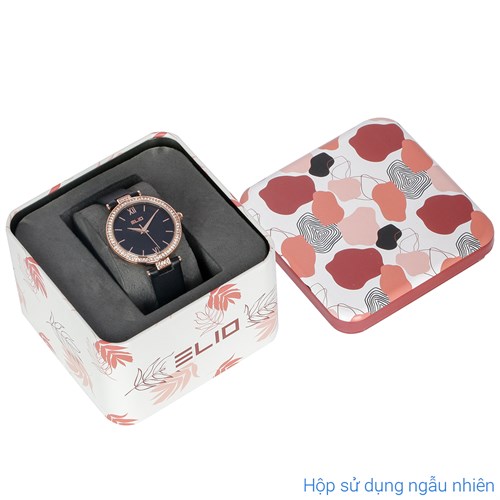Set quà - Đồng hồ Elio 32 mm Nữ EL142-02 Màu Đen