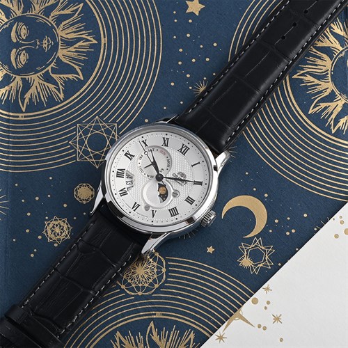 Đồng hồ Orient Sun & Moon 42.5 mm Nam RA-AK0008S10B Màu Đen