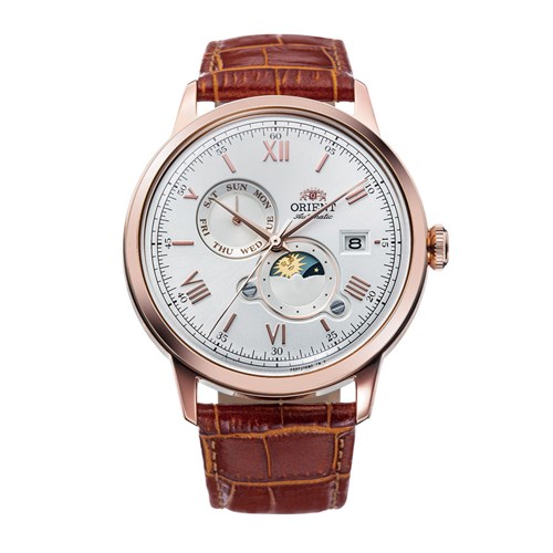 Đồng hồ Orient Bambino 41.5 mm Nam RA-AK0801S10B Màu Nâu