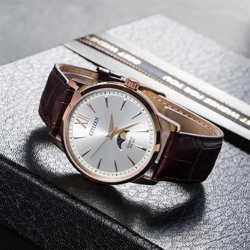 Đồng hồ Citizen 42 mm Nam AK5003-05A Màu Nâu