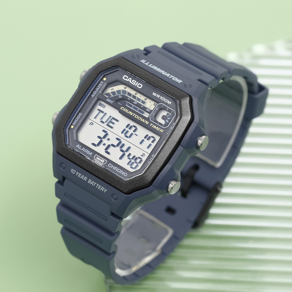 Đồng hồ Casio 42.1 mm Nam WS-1600H-2AVDF