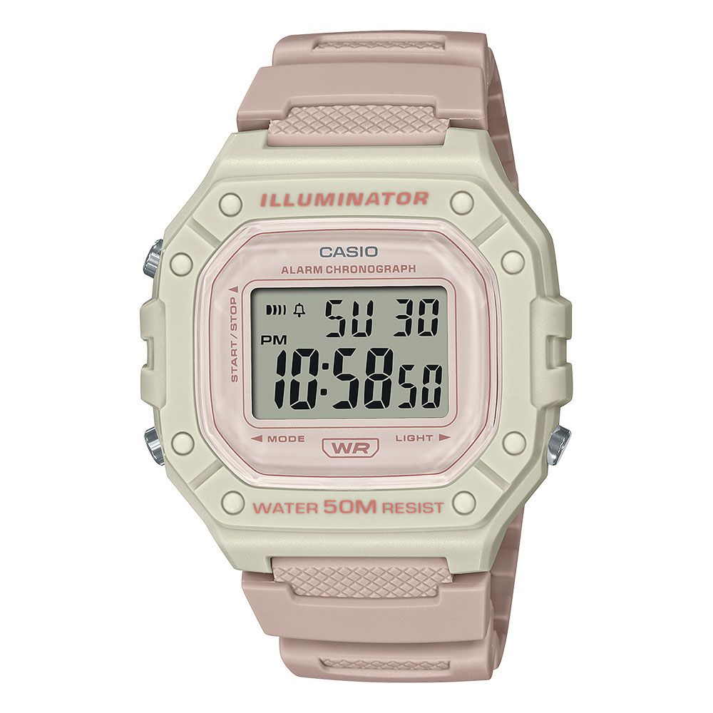 Đồng hồ Casio Timeless 43.2 mm Nữ W-218HC-4A2VDF Màu Hồng