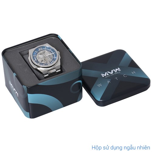 Đồng hồ MVW Galaxy 43 mm Nam MSA088-01-S1 Màu Bạc