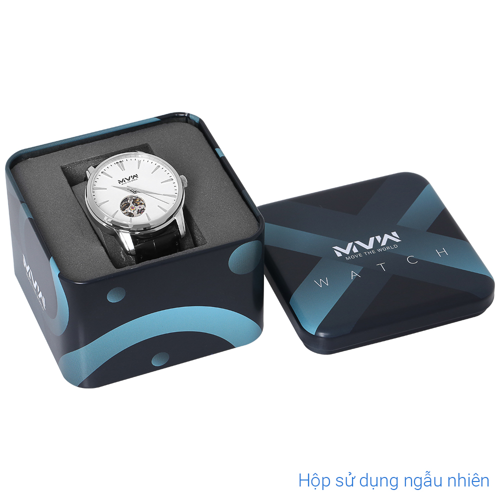 Đồng hồ MVW Star 41 mm Nam MLA084-02-S1 Màu Đen