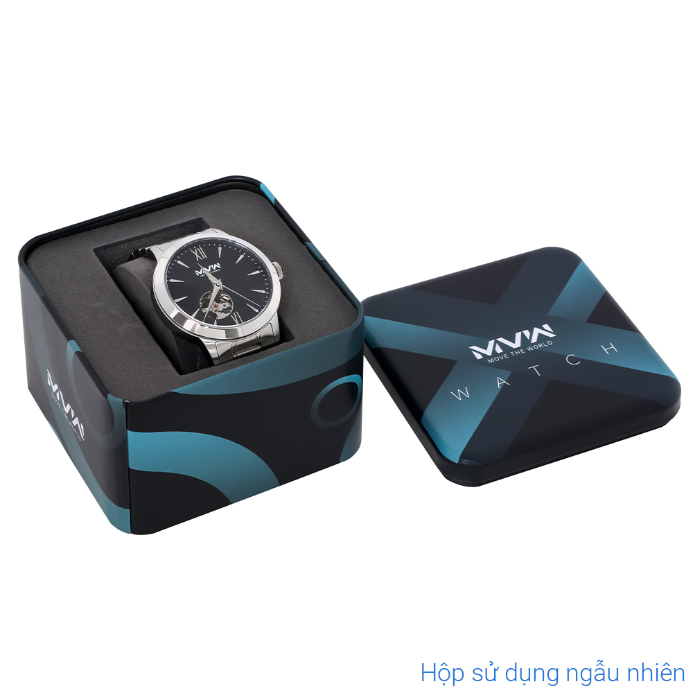 Đồng hồ MVW Star 41 mm Nam MSA089-01-S1 Màu Bạc