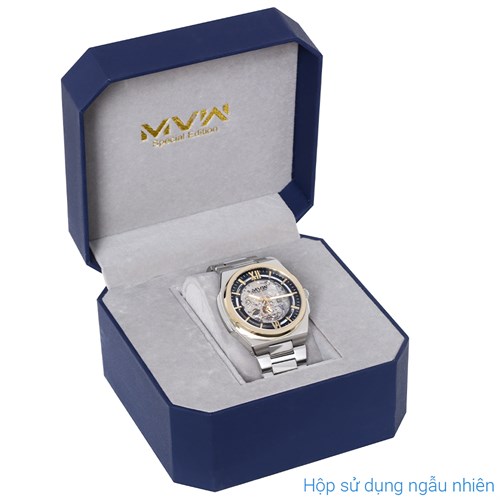 Đồng hồ MVW Galaxy 43 mm Nam MSA088-02-S2 Màu Bạc