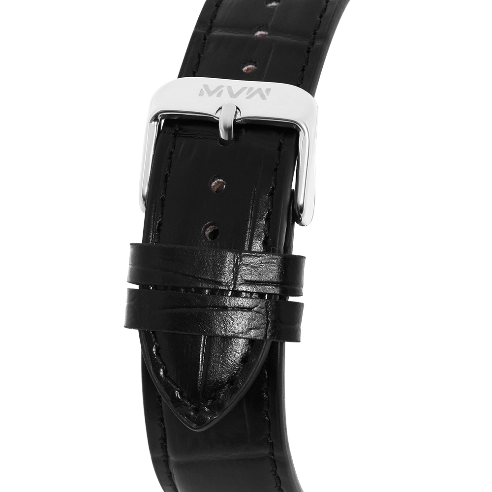 Đồng hồ MVW Star 41 mm Nam MLA084-01-S2 Màu Đen