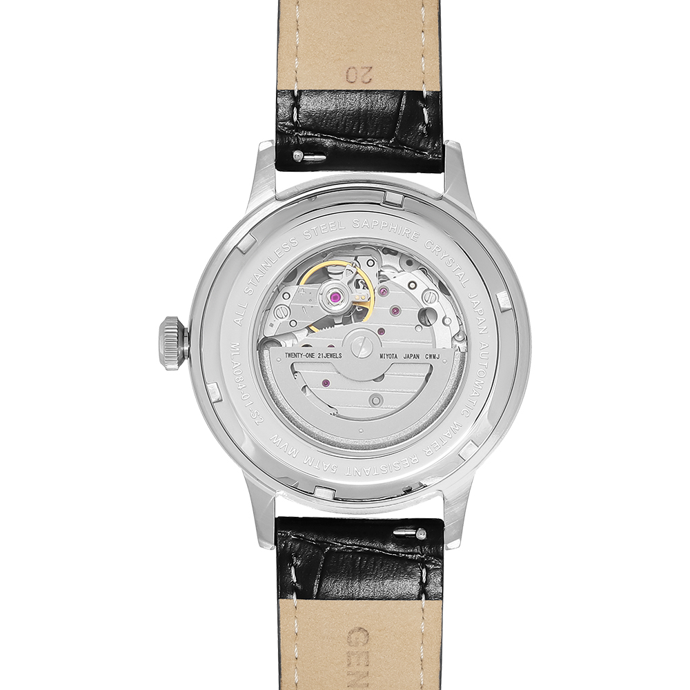 Đồng hồ MVW Star 41 mm Nam MLA084-01-S2 Màu Đen