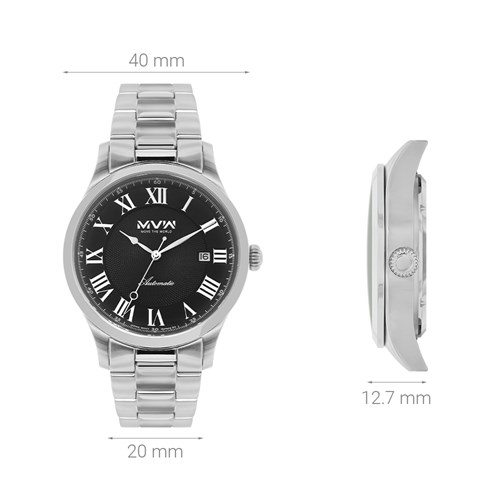 Đồng hồ MVW Galaxy 40 mm Nam MSA094-02-S3 Màu Bạc