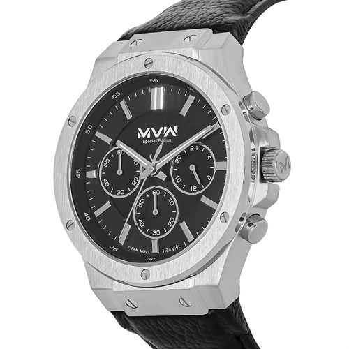 Đồng hồ MVW Hồn Việt 43 mm Nam ML086-01-HV Màu Đen
