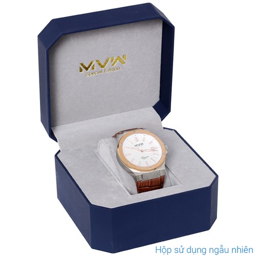 Đồng hồ MVW Hồn Việt 43 mm Nam MLA086-04-HV Màu Nâu