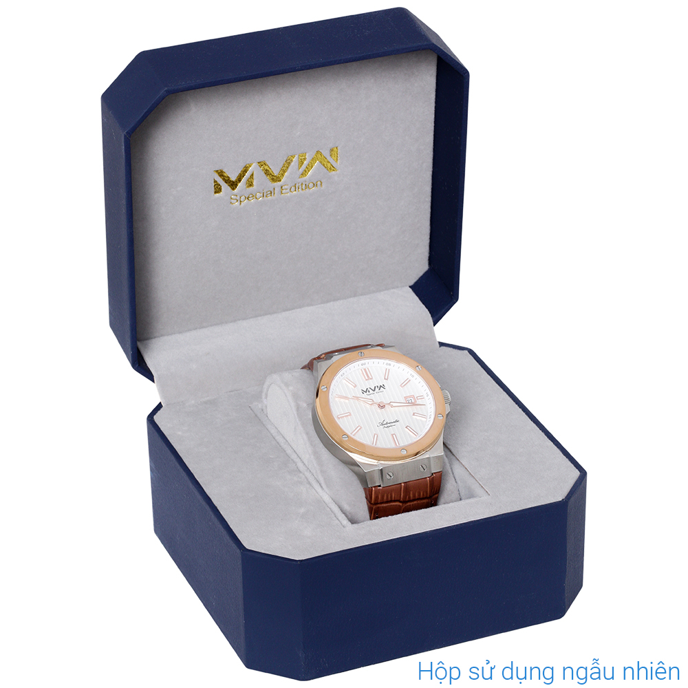 Đồng hồ MVW Hồn Việt 43 mm Nam MLA086-04-HV Màu Nâu