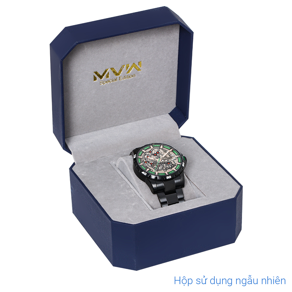 Đồng hồ MVW Galaxy 43 mm Nam MSA091-01-S1 Màu Đen