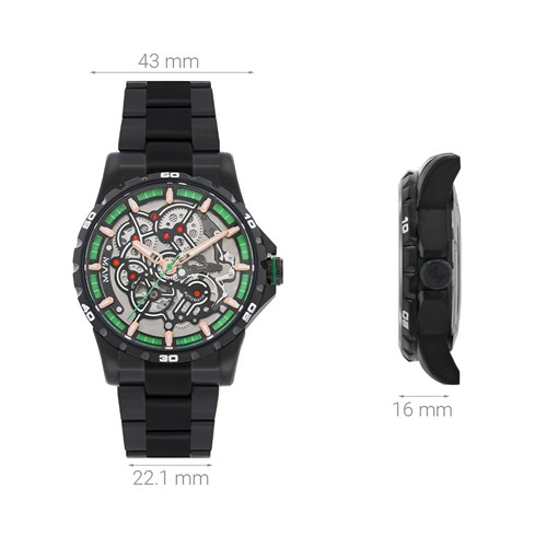 Đồng hồ MVW Galaxy 43 mm Nam MSA091-01-S1 Màu Đen