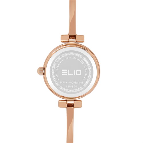 Set quà - Đồng hồ Elio 23 mm Nữ ES148-03 Màu Vàng Hồng