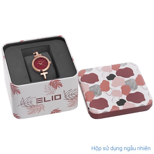 Set quà - Đồng hồ Elio 23 mm Nữ ES148-03 Màu Vàng Hồng