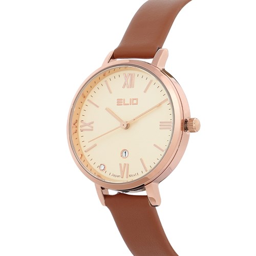 Set quà - Đồng hồ Elio 32 mm Nữ EL143-01 Màu Nâu