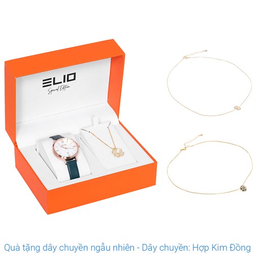 Set quà - Đồng hồ Elio 32 mm Nữ EL143-02 Màu Xanh