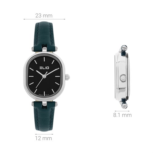 Set quà - Đồng hồ Elio 23 mm Nữ EL141-01 Màu Xanh Đậm