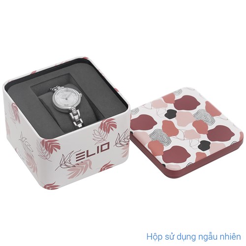 Set quà - Đồng hồ Elio 25 mm Nữ ES151-01 Màu Bạc