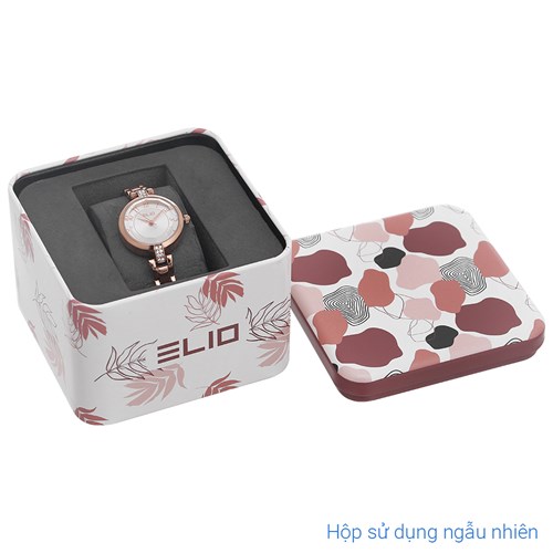Set quà - Đồng hồ Elio 25 mm Nữ ES151-02 Màu Vàng Hồng
