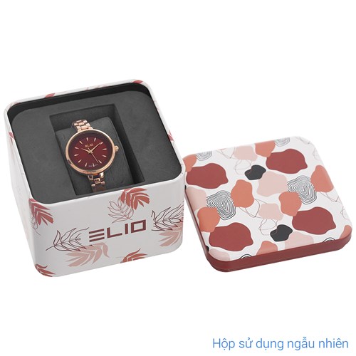 Set quà - Đồng hồ Elio 28 mm Nữ ES152-02 Màu Vàng Hồng