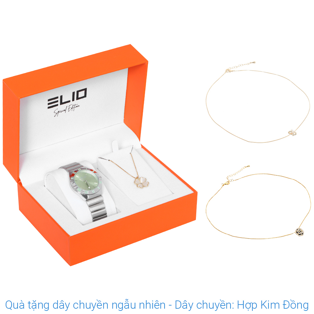 Set quà - Đồng hồ Elio 32 mm Nữ ES153-01 Màu Bạc