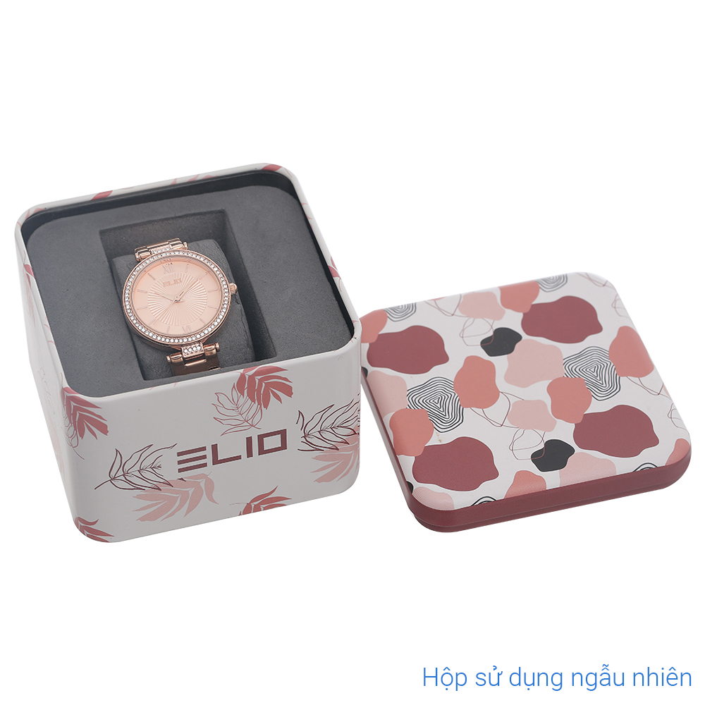 Set quà - Đồng hồ Elio 32 mm Nữ ES154-01 Màu Vàng Hồng