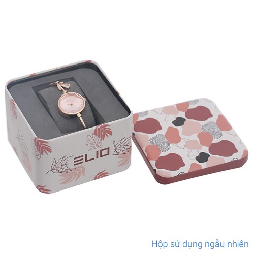 Set quà - Đồng hồ Elio 24 mm Nữ ES155-02 Màu Vàng Hồng