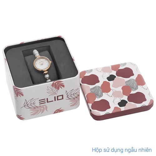 Set quà - Đồng hồ Elio 22.5 mm Nữ ES156-01 Màu Trắng