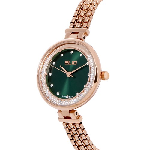 Set quà - Đồng hồ Elio 28 mm Nữ ES157-01 Màu Vàng Hồng