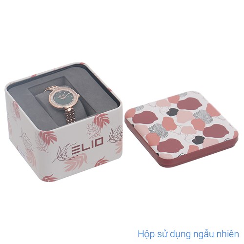 Set quà - Đồng hồ Elio 28 mm Nữ ES157-01 Màu Vàng Hồng