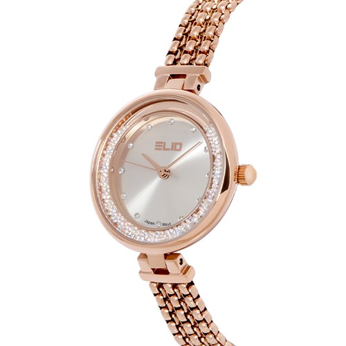 Set quà - Đồng hồ Elio 28 mm Nữ ES157-02 Màu Vàng Hồng