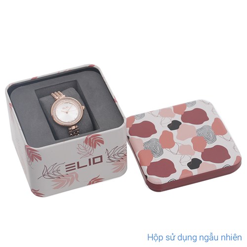 Set quà - Đồng hồ Elio 28 mm Nữ ES157-02 Màu Vàng Hồng
