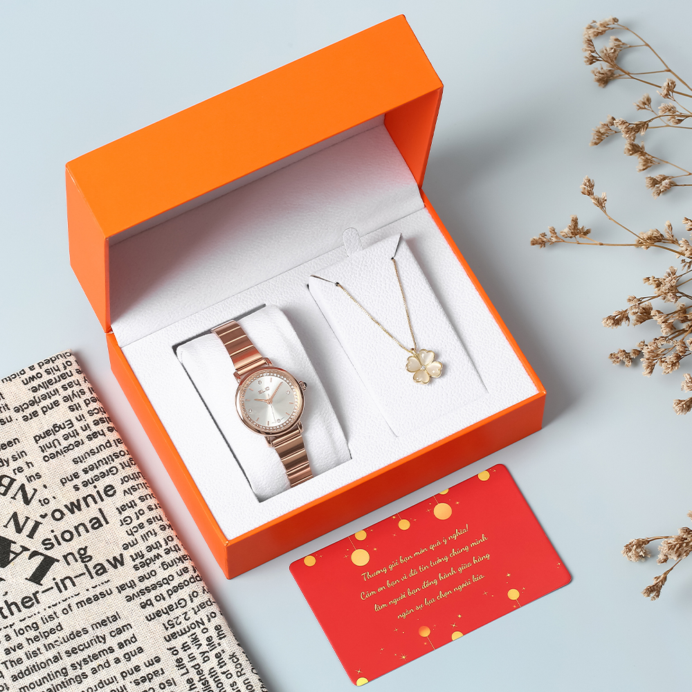 Set quà - Đồng hồ Elio 28 mm Nữ ES158-02