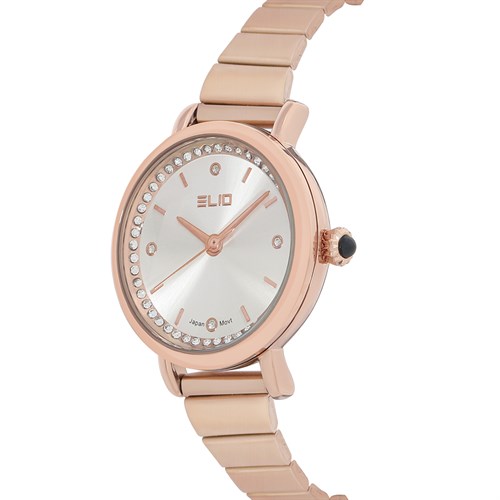 Set quà - Đồng hồ Elio 28 mm Nữ ES158-02 Màu Vàng Hồng