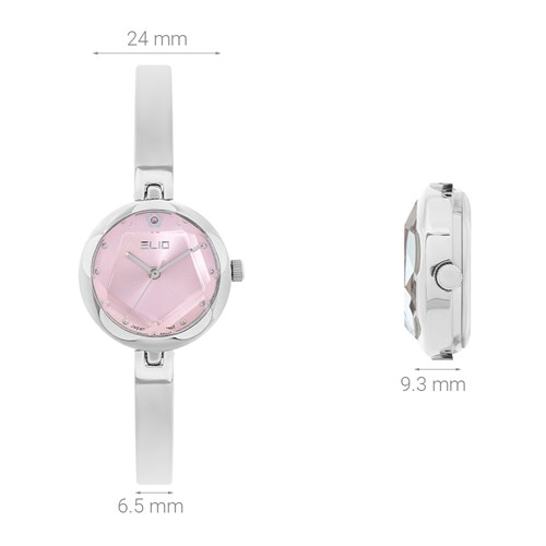 Set quà - Đồng hồ Elio 24 mm Nữ ES159-01 Màu Bạc