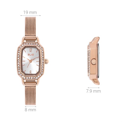 Set quà - Đồng hồ Elio 19 mm Nữ ES1600-01 Màu Vàng Hồng