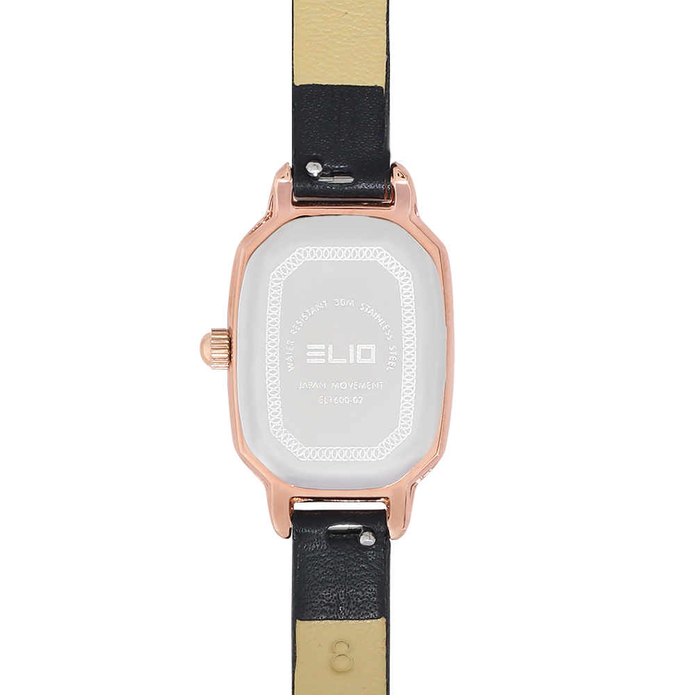 Set quà - Đồng hồ Elio 19 mm Nữ EL1600-02 Màu Đen