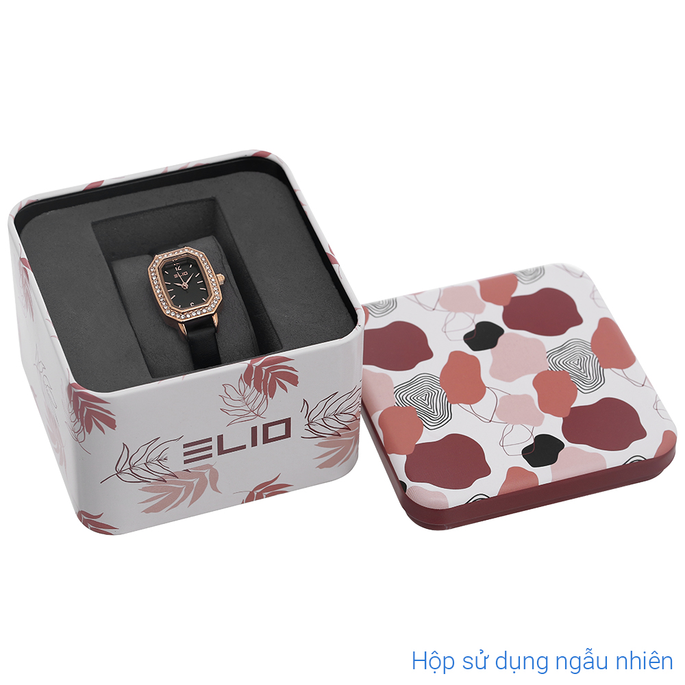 Set quà - Đồng hồ Elio 19 mm Nữ EL1600-02 Màu Đen