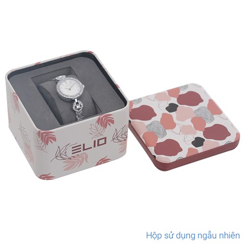 Set quà - Đồng hồ Elio 24 mm Nữ ES161-01 Màu Bạc