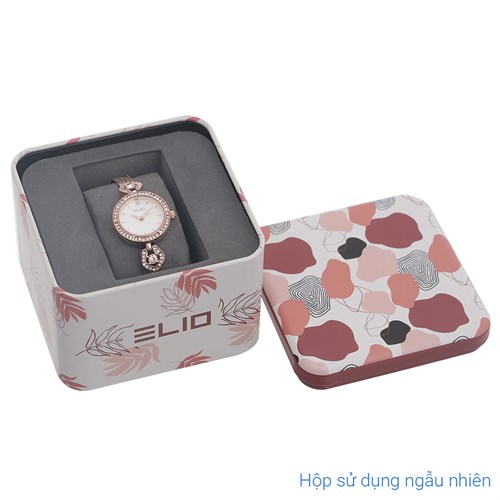 Set quà - Đồng hồ Elio 24 mm Nữ ES161-02 Màu Vàng Hồng
